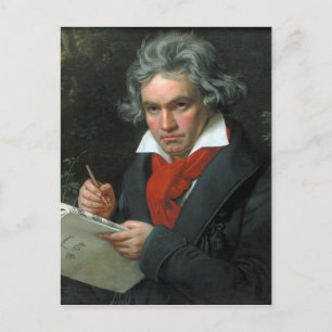 Cartão Postal Retrato de Ludwig van Beethoven