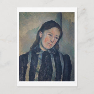Cartão Postal Retrato de Madame Cezanne com Cabelo Solto, 189