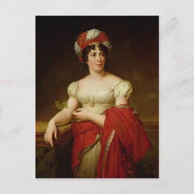 Cartão Postal Retrato de Madame de Stael (Frente)