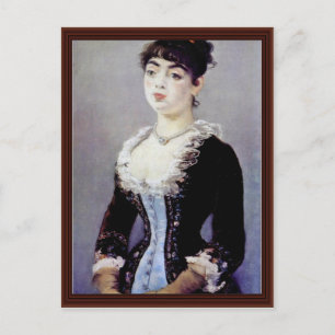 Cartão Postal Retrato De Madame Michel-Levy Por Manet Edouard
