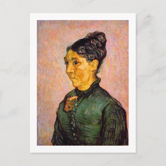Cartão Postal Retrato de Madame Trabuc, Van Gogh Fine Art (Frente)