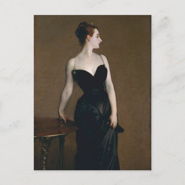 Cartão Postal Retrato de Madame X de John Singer Sargent, 1884 (Frente)