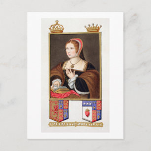 Cartão Postal Retrato de Margaret Tudor (1489-1541) Rainha de Sc