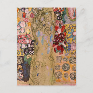 Cartão Postal Retrato de Maria Munk por Gustav Klimt
