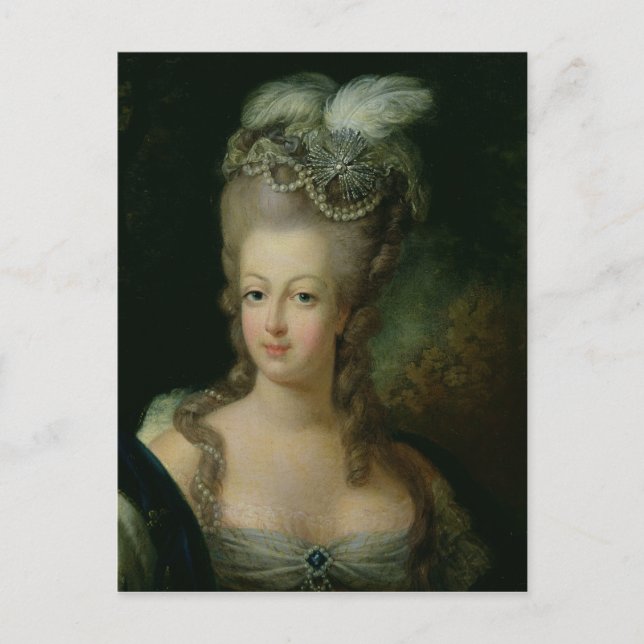 Cartão Postal Retrato de Marie-Antoinette (Frente)