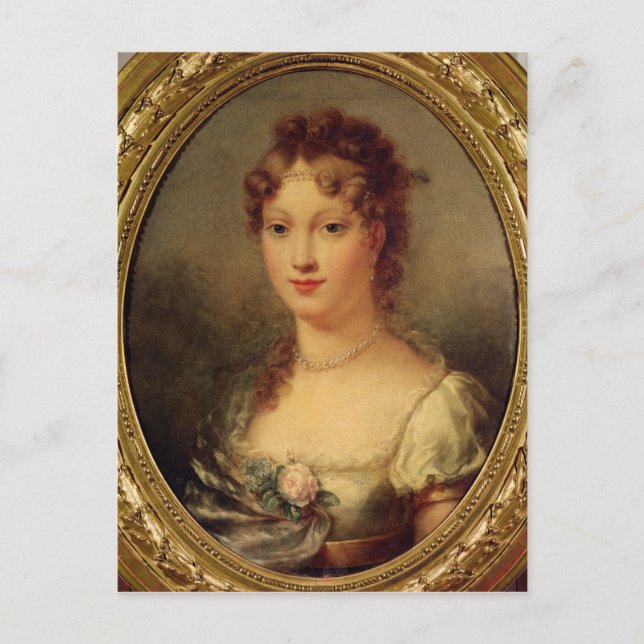 Cartão Postal Retrato de Marie-Louise de Hapsburg-Lorraine (Frente)