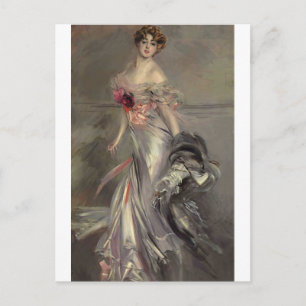 Cartão Postal Retrato de Martha Regnier por Giovanni Boldini