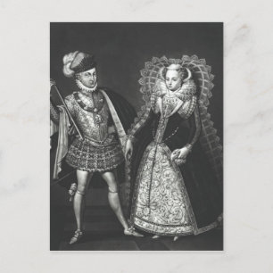 Cartão Postal Retrato de Mary Rainha dos Escoceses