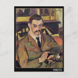 Cartão Postal Retrato de Maurice Utrillo 1921