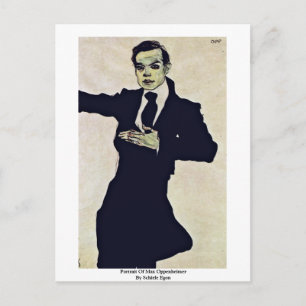 Cartão Postal Retrato De Max Oppenheimer Por Schiele Egon
