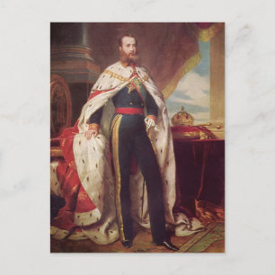Cartão Postal Retrato de Maximilian por Franz Winterhalter