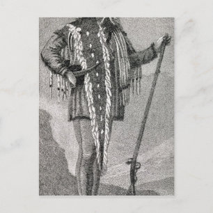 Cartão Postal Retrato de Meriwether Lewis gravado