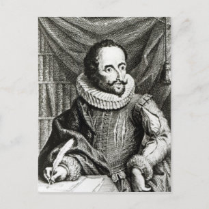 Cartão Postal Retrato de Miguel de Cervantes Saavedra