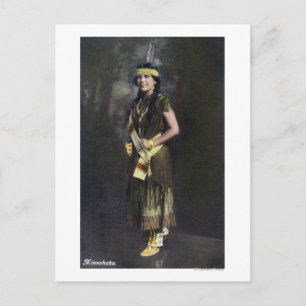 Cartão Postal Retrato de Minnehaha