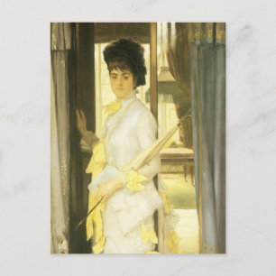 Cartão Postal Retrato de Miss Lloyd por Tissot, Vintage Retrait