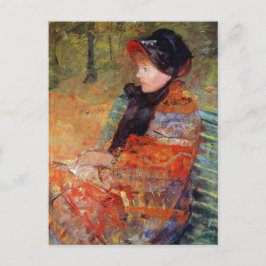 Cartão Postal Retrato de Mlle C. Lydia Cassatt por Mary Cassatt