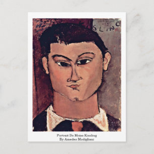 Cartão Postal Retrato De Moise Kiesling Por Amedeo Modigliani