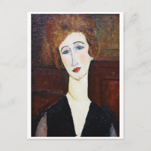 Cartão Postal Retrato de Mulher, Modigliani