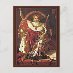 Cartão Postal Retrato De Napoleão I. Por Ingres Jean Auguste Do
