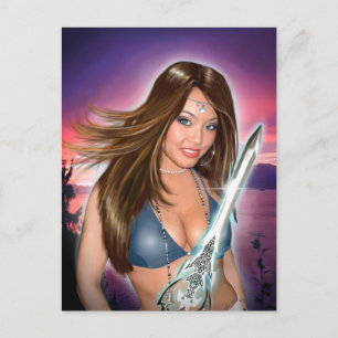 Cartão Postal Retrato de Natasha (cartão)