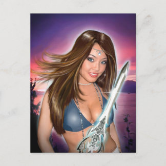 Cartão Postal Retrato de Natasha (cartão)