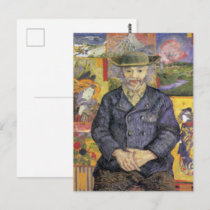 Cartão Postal Retrato de Pere Tanguy Pós-Impressionismo de Van G