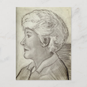 Cartão Postal Retrato de perfil da mamãe desenho de 2004 / 2005