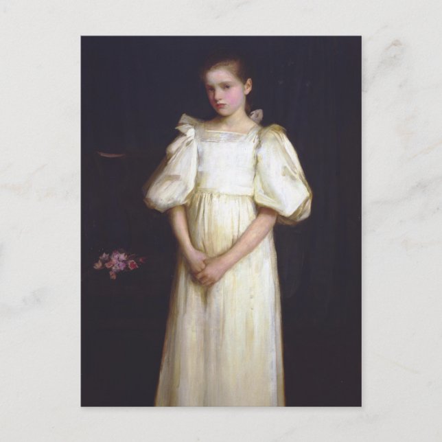 Cartão Postal Retrato de Phyllis Waterlow por John Waterhouse (Frente)