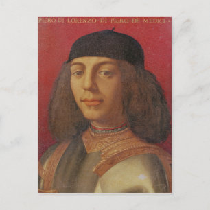 Cartão Postal Retrato de Piero di Lorenzo de Medici