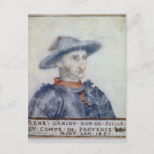 Cartão Postal Retrato de Rene I Duque de Anjou