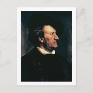 Cartão Postal Retrato de Richard Wagner (1813-1883) (óleo sobre