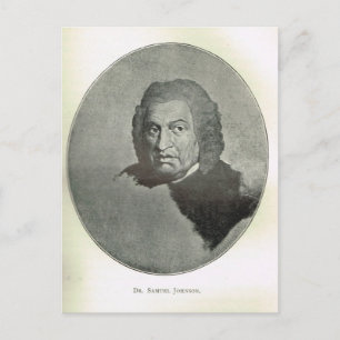 Cartão Postal Retrato de Samuel Johnson