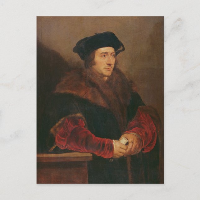 Cartão Postal Retrato de Sir Thomas More (Frente)
