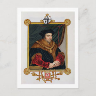Cartão Postal Retrato de Sir Thomas More (1478-1535) de "Memo