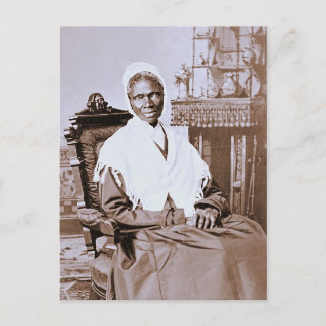 Cartão Postal Retrato de Sojourner Truth por volta de 1870 (Frente)
