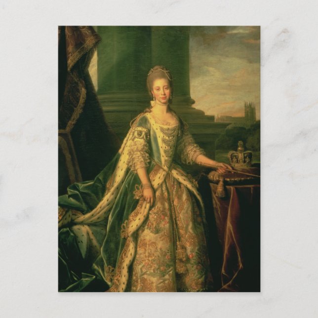 Cartão Postal Retrato de Sophie Charlotte (Frente)