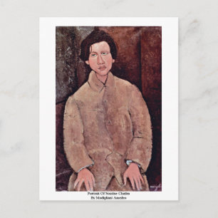 Cartão Postal Retrato De Soutine Chaiim Por Modigliani Amedeo