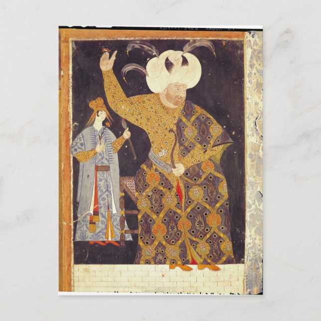 Cartão Postal Retrato de Sultan Selim II (Frente)
