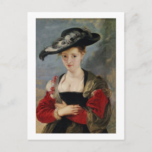Cartão Postal Retrato de Susanna Lunden (?) (Le Chapeau de Pail