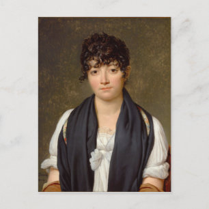 Cartão Postal Retrato de Suzanne Le Peletier de Santo-Fargeau
