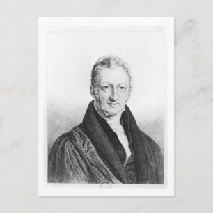 Cartão Postal Retrato de Thomas Robert Malthus