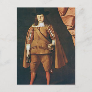 Cartão Postal Retrato de um garoto por Francisco de Zurbaran