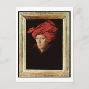 Cartão Postal Retrato de um Homem, 1433 (óleo no carvalho) (ver 