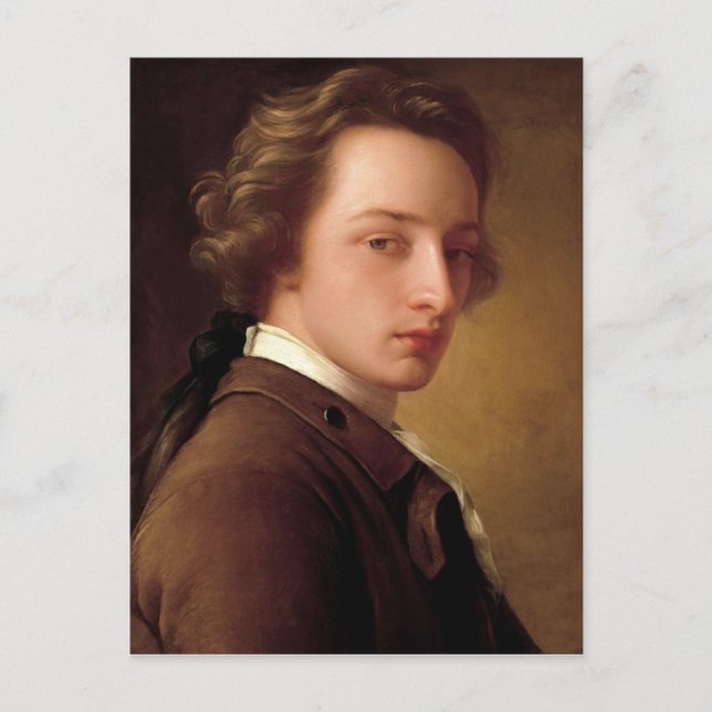 Cartão Postal Retrato de um Homem Desconhecido de Bela Arte (Frente)