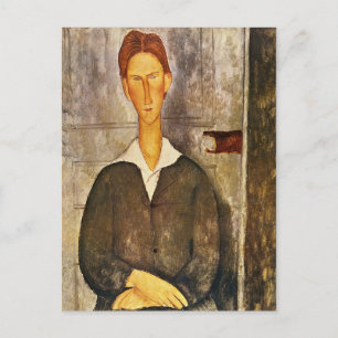 Cartão Postal Retrato de um Jovem - Amedeo Modigliani