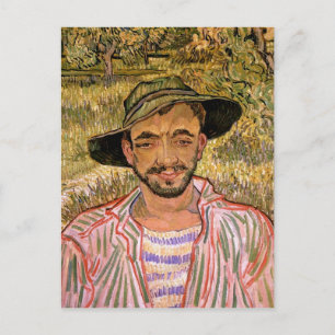 Cartão Postal Retrato de um Jovem Camponês, Van Gogh Fine Art