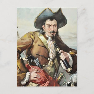 Cartão Postal "Retrato de um Pirata" por Artista Desconhecido