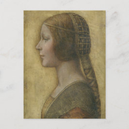 Cartão Postal Retrato de uma jovem noiva por Leonardo da Vinci
