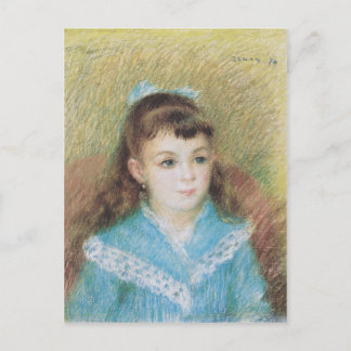Cartão Postal Retrato de uma Menina (Elizabeth Maitre) Renoir