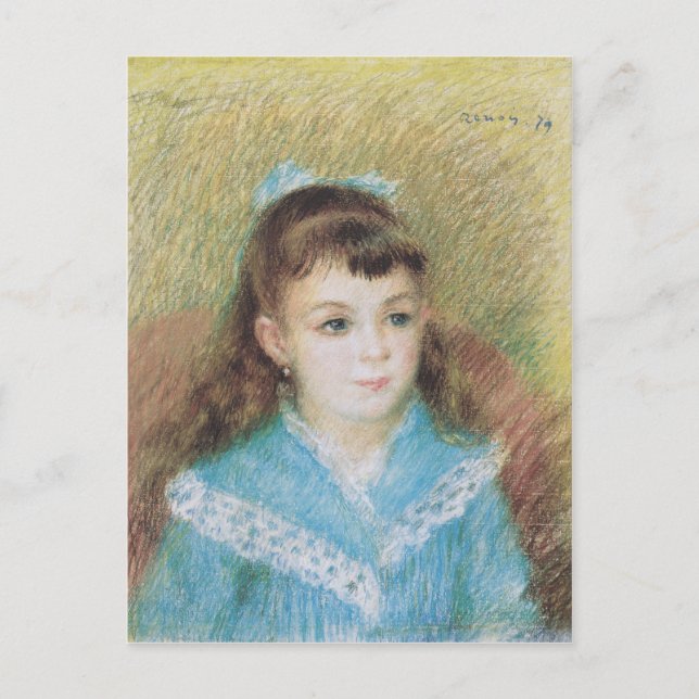 Cartão Postal Retrato de uma Menina (Elizabeth Maitre) Renoir (Frente)